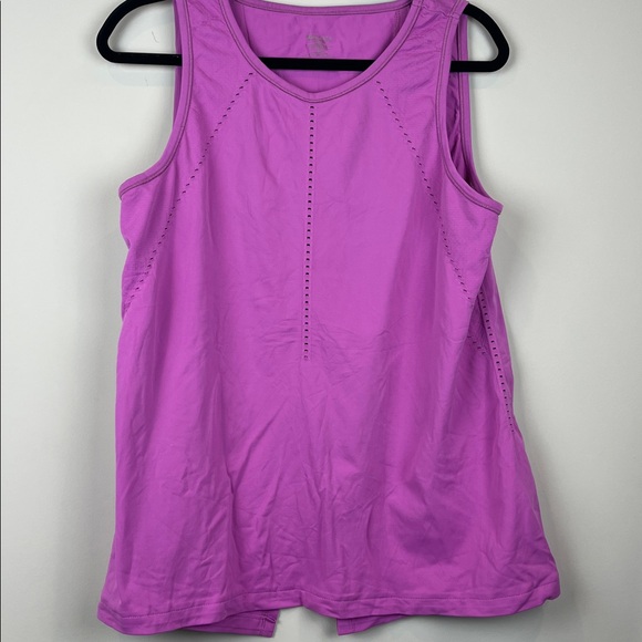 Athleta TWO XL Fushia Foothill Seamless Tank Top + Black Breezy Scoop V-neck - Picture 4 of 13